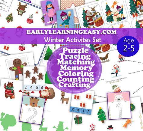 Winter Activities Set – Early Learning Easy