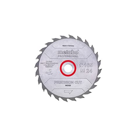 METABO list kružne pile 165x20 mm 24Z Precision Cut Wood