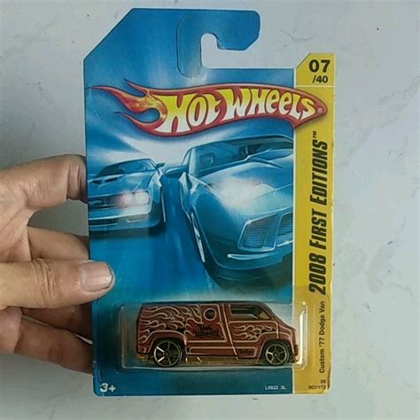 Diecast Hot Wheels Custom 77 Dodge Van First Edition Lazada Indonesia