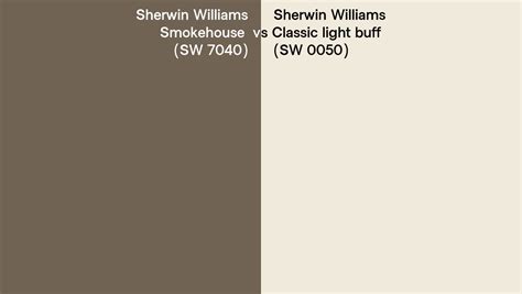 Sherwin Williams Smokehouse Vs Classic Light Buff Side By Side