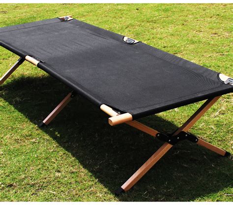 Beech Wood Frame Foldable Camping Bed - KASSICO