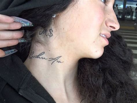 Danielle Bregoli Gets Mother’s Name Tattooed on Neck - Heard.Zone