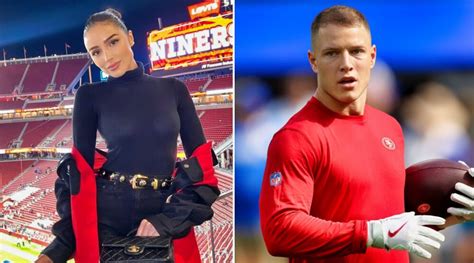 Christian McCaffrey Celebrates Niners Win With Fiancée Olivia Culpo TMSPN