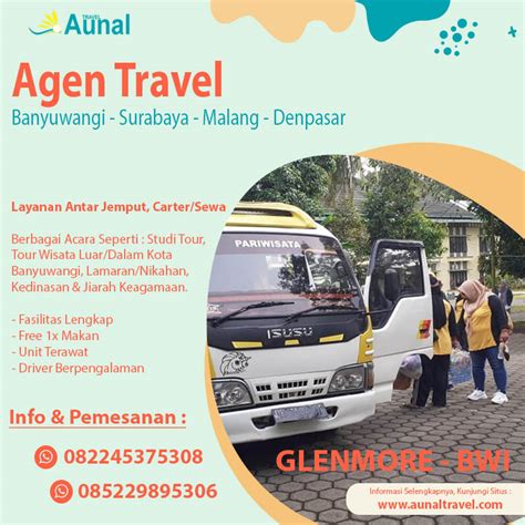 Layanan Travel Dari Surabaya Ke Glenmore Banyuwangi AUNAL Travel