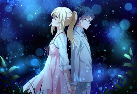 Your Lie In April Hd Wallpaper Kousei Arima And Kaori Miyazono