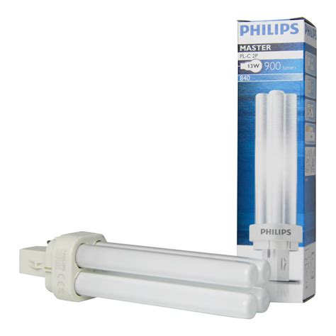 Philips PL C 13W 840 2P MASTER Kald Hvit 2 Stift Til 39 Fra