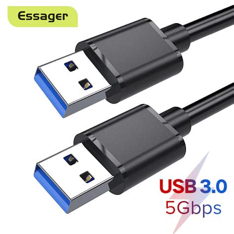 Double Ended Usb Cable 1 Metres Type A Pc Computer Device Connector Adaptor Ebay