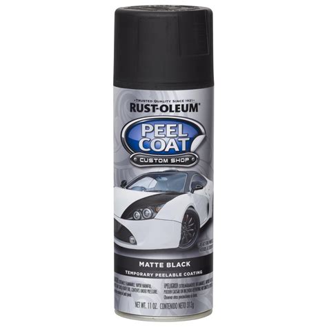 Rust Oleum Automotive 11 Oz Peel Coat Matte Black Rubber Coating Spray