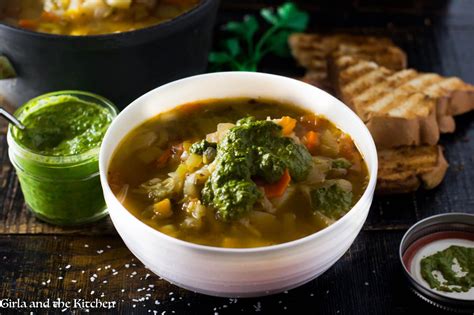 Provencal Vegetable Soup With Pistou Girl And The Kitchen