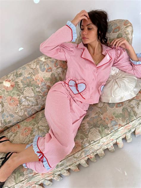 Vintage Pajamas Pink Pajamas Cute Pajamas Thoughtful Christmas