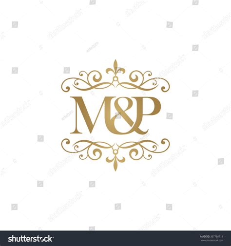 Mp Initial Logo Ornament Ampersand Monogram Vector có sẵn miễn phí