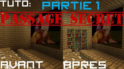 Minecraft Tuto Redstone Partie 1 Passage Secret Youtube