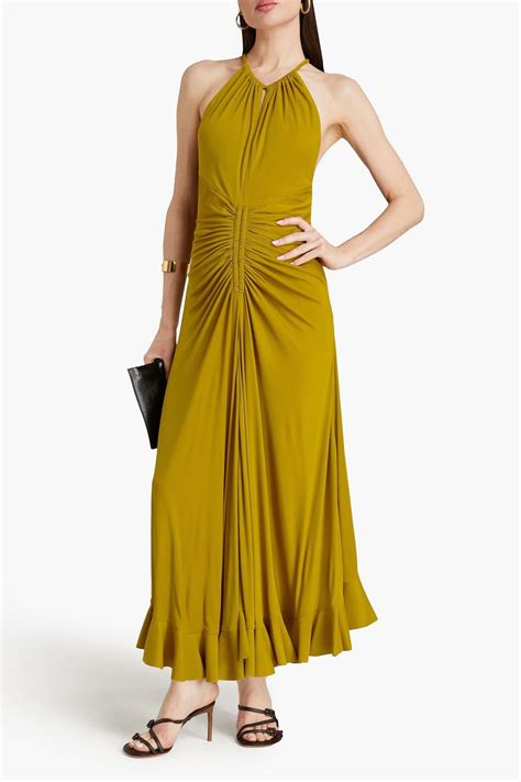 Proenza Schouler Cutout Ruched Jersey Maxi Dress The Outnet