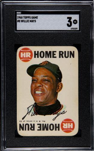 Sgc Topps Game Willie Mays Hof San Francisco Giants No