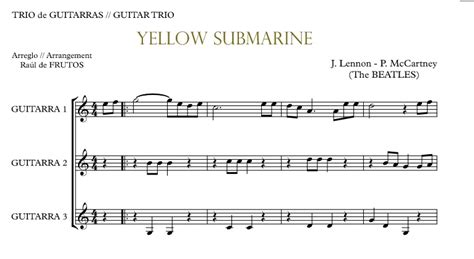 Yellow Submarine Trio Guitarraul