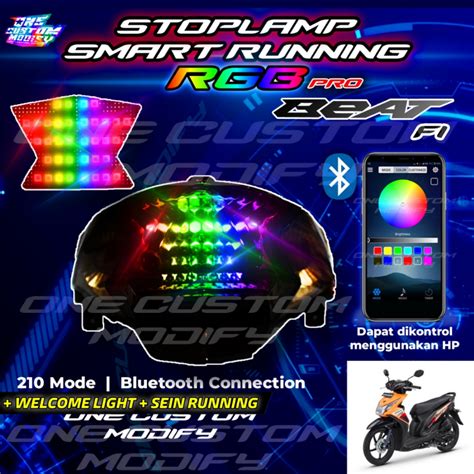 Jual Stoplamp Running Rgb Smart Pro Beat Fi Lampu Led Bluetooth Rem