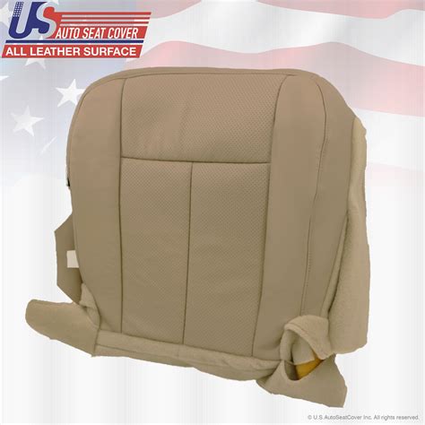 2011 2014 Ford Expedition Driver Passenger Bottom Perforated Leather Cover Tan Usautoseatcover