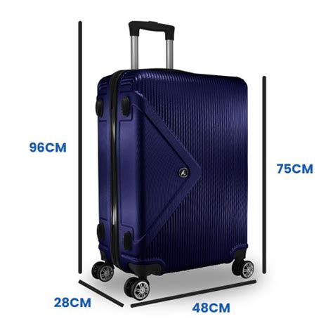 Kit Mala 23Kg Frasqueira Viagem Abs Rígido Roda 360º Azul em Promoção