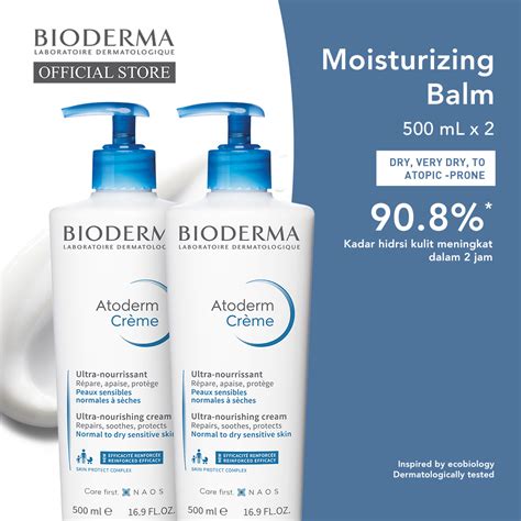 Jual Bioderma Atoderm Creme 500 Ml Twin Pack Perawatan Diri Termurah