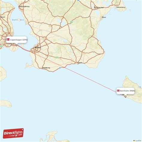 Direct Flights From Bornholm To Copenhagen Rnn To Cph Non Stop