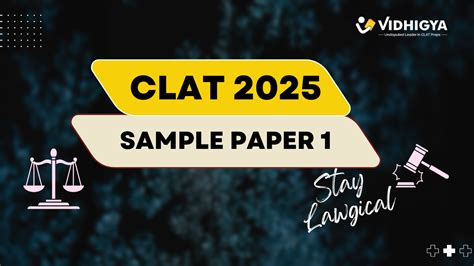 Clat Sample Paper Released Vidhigya