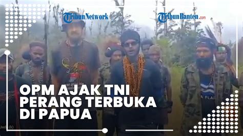 Opm Ajak Tni Perang Terbuka Di Papua Kalau Lewat Darat Kami Siap