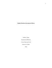 Virginia Henderson nursing need theory.edited.docx - 1 Virginia ...