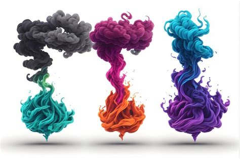 Premium AI Image | Smoke colors art