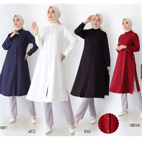 Jual Tunik Cinkel LONG TUNIK JUMBO Atasan Tunik Long Tunic Long