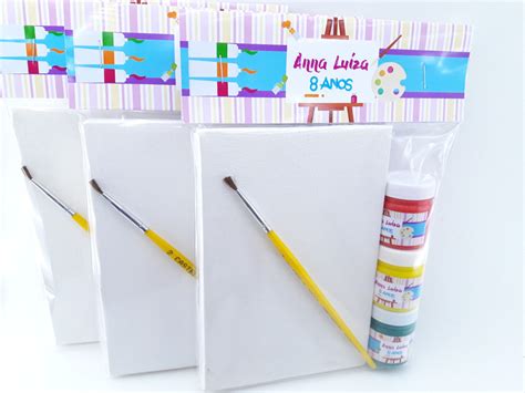 Kit Pintura Aquarela Tela E Guache Elo Produtos Especiais