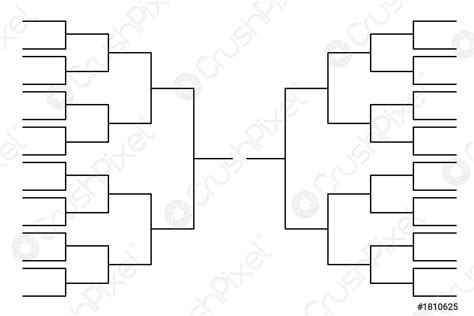 32 Team Bracket Template Excel