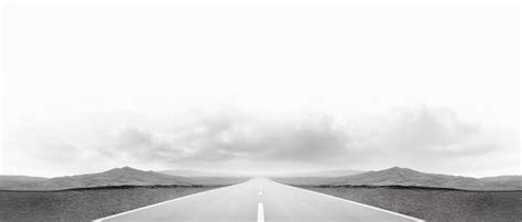 Premium AI Image | A road isolated on white background