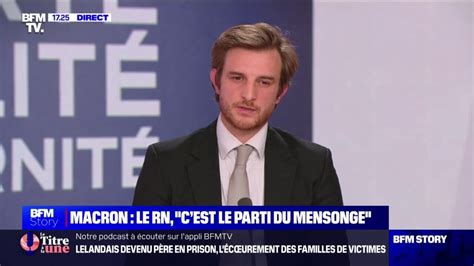 Le parti du mensonge Andrea Kotarac du Rassemblement national répond