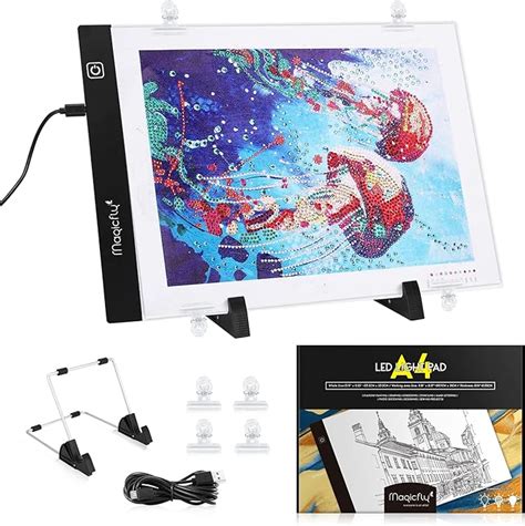 Magicfly Tablette Lumineuse Led A Pour Peinture Au Diamant D Kit De