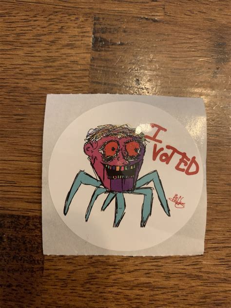 Viral 2022 Ulster County Ny I Voted Sticker Spider Contest Winner Ebay