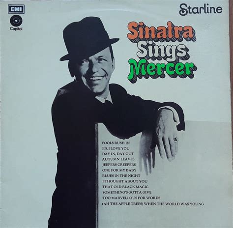 Frank Sinatra ‎ Sinatra Sings Mercer Capitol Records ‎ Srs 5167