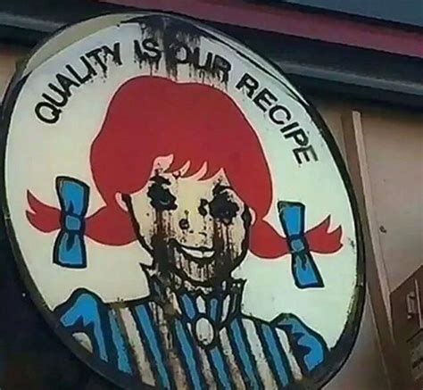 This Wendy S Sign Oddlyterrifying Memes Funny Pictures Weird Dreams