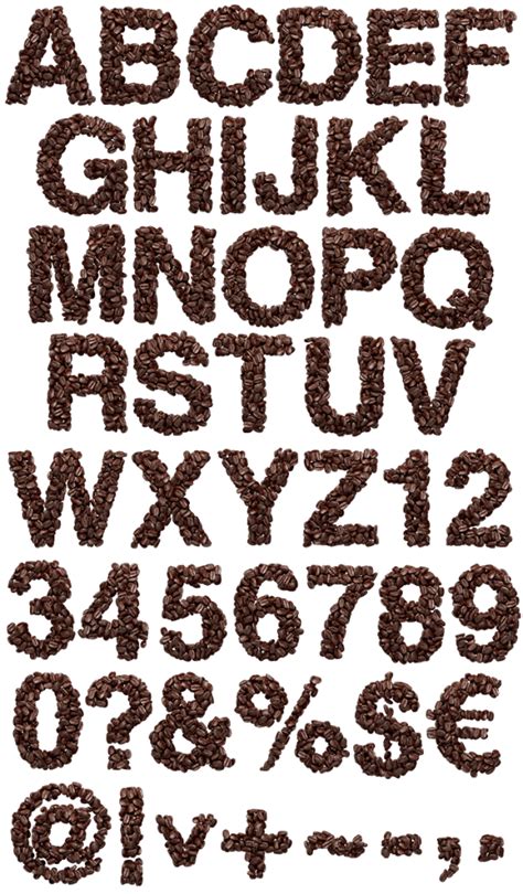 Coffee Beans Font Opentype Typeface