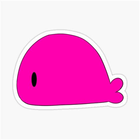 Pink Whale Sticker For Sale By Realgalaxyisok Redbubble