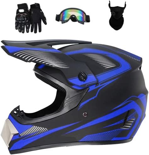 Fullface Kask Motocyklowy Motocrossowy Google Rekawice Maska