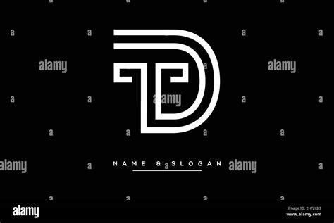 Td Dt Abstract Letters Logo Monogram Stock Vector Image Art Alamy