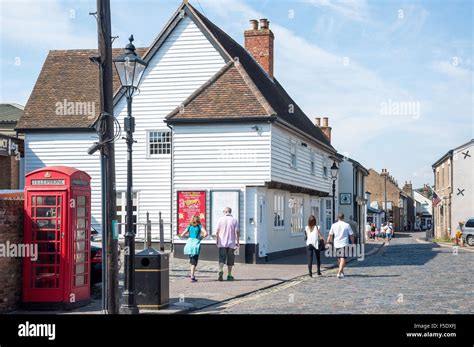 Cobbled High Street Old Leigh Leigh On Sea Essex England United