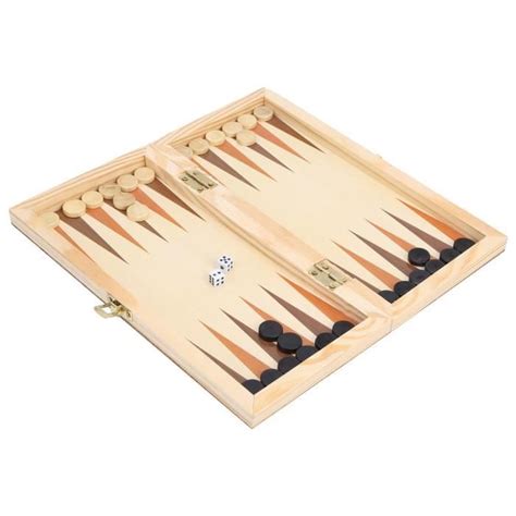 3 En 1 Jeu d échecs pliage en bois Cdiscount Jeux Jouets