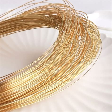 Gold Plated Round Wire Wrapping Wire Jewelry Making Etsy