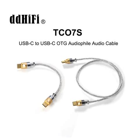 DD DdHiFi TC07S 10 50cm Type C To Type C Audiophile Audio Cable USB OTG