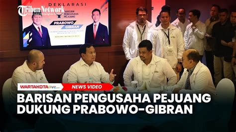 Diketuai Bobby Nasution Barisan Pengusaha Pejuang Dukung Prabowo