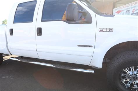 1999-2016 Ford Super Duty Crew Cab 5″ Wide Polished Steps - Truck Access Plus