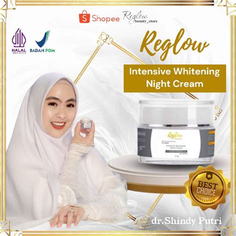 Jual Cream Penghilang Flek Hitam Reglow Intensive Whitening Night Cream