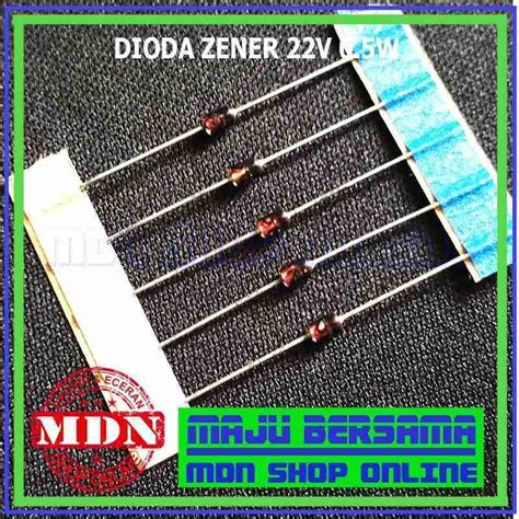 Jual Dioda Zener V W Zener Diode V Watt Di Seller Mdn Shop