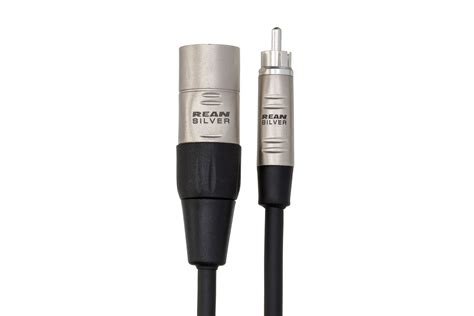 REAN RCA To XLR3M Pro Unbalanced Interconnect Hosa Cables